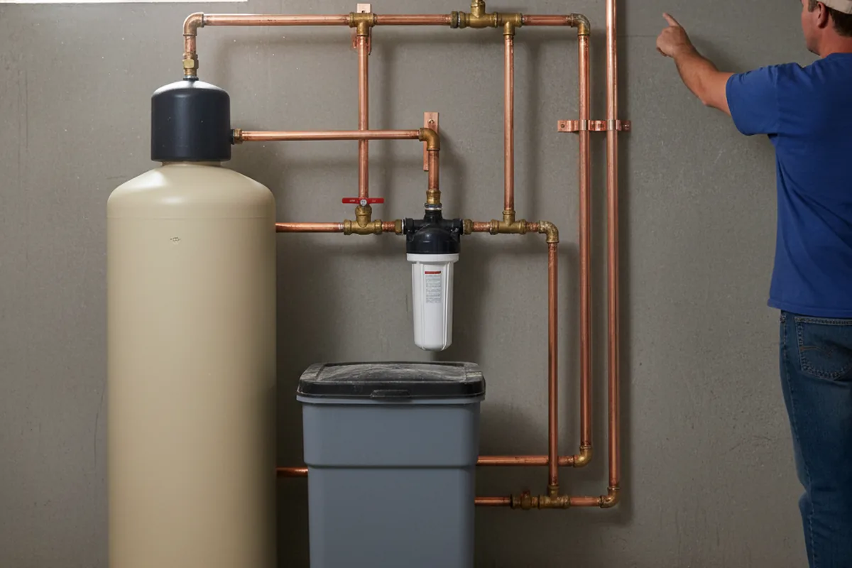 Whole-house water treatment system installed in Belmont